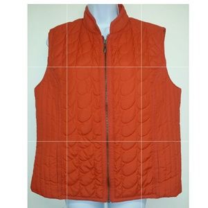 Chico's Orange Vest Size 2